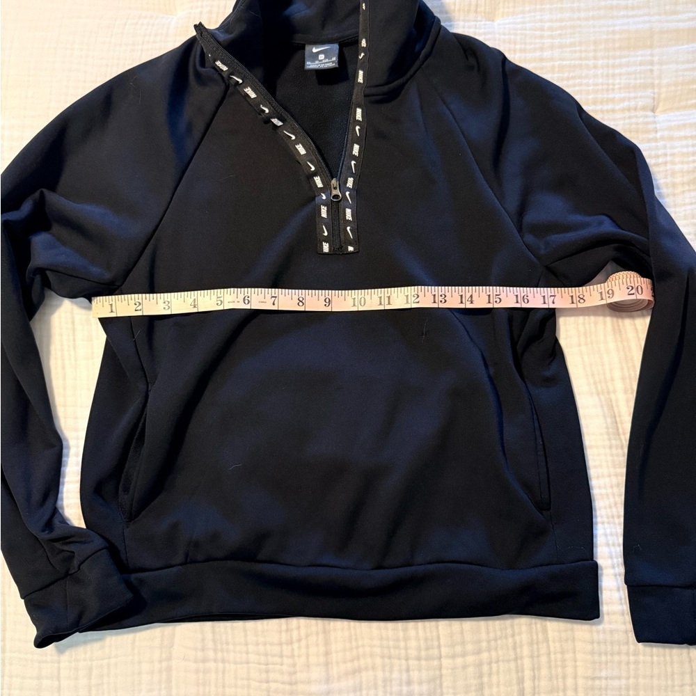 Nike Black Half-Zip Fleece Pullover Sweater